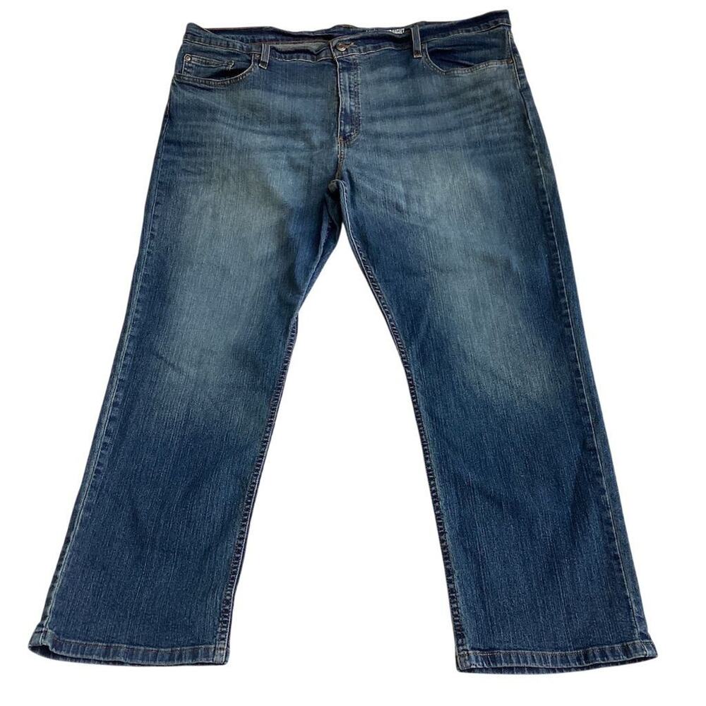 George straight Men's Straight-Leg Jeans Blue Denim‎ Size 44x30